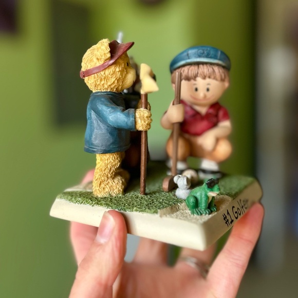 VTG 3D Golfer Golfing Bear Animals & Friend Zingle-Berry Collectible Figurine - Picture 4 of 13